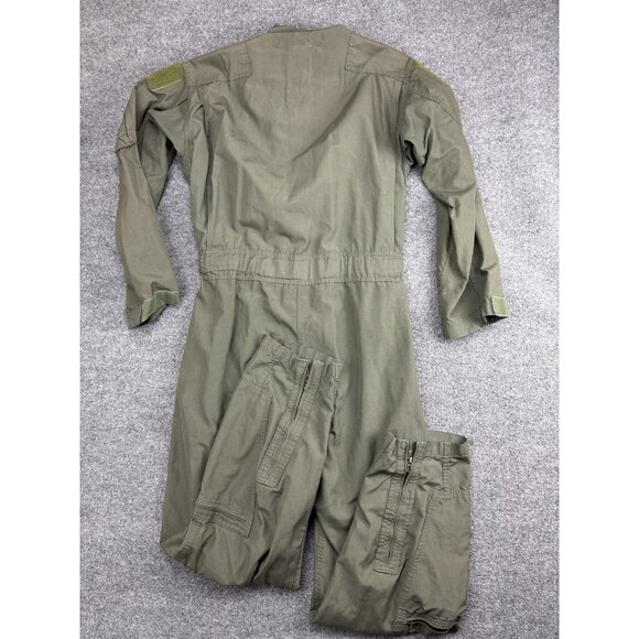 DJ Manufacturing Flight Suit Coveralls Mens 44L Green Flyers Fire Resistant - Picture 10 of 10